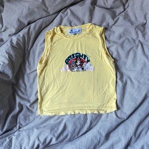 Omighty yellow cropped top